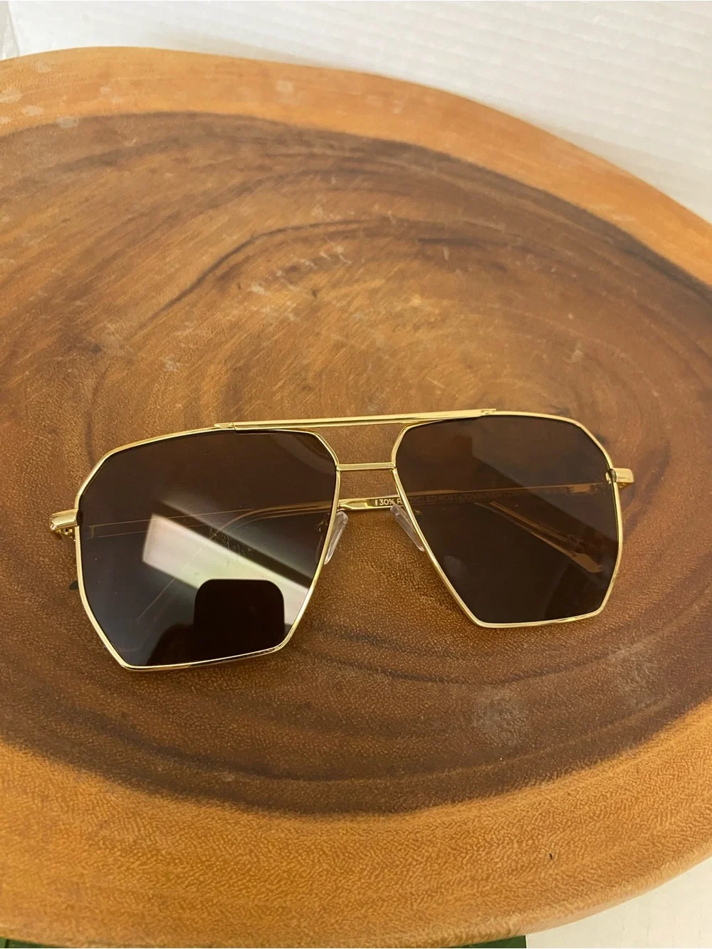 AIRE Asteroid Gold Framed Sunglasses